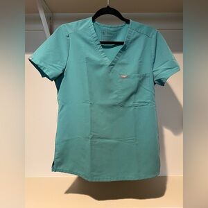 Figs one pocket catarina scrub top cactus color size smalll